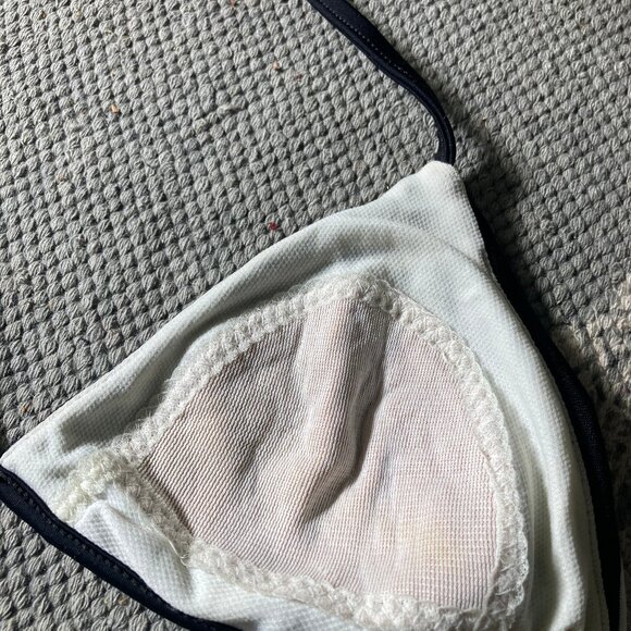 Victoria's Secret XS Black and White Chevron Stripe Bikini - Picture 8 of 10